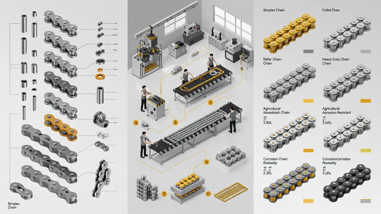 Simplex chain automated systems material handling conveyor